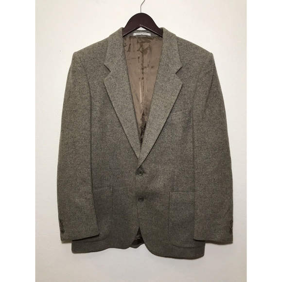 Yves Saint Laurent Mens Wool Blazer Suit Coat Jacket Size 40 Vintage - Picture 1 of 6